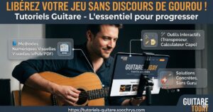 jouez vos hits préférés à la guitare sans prise de tête